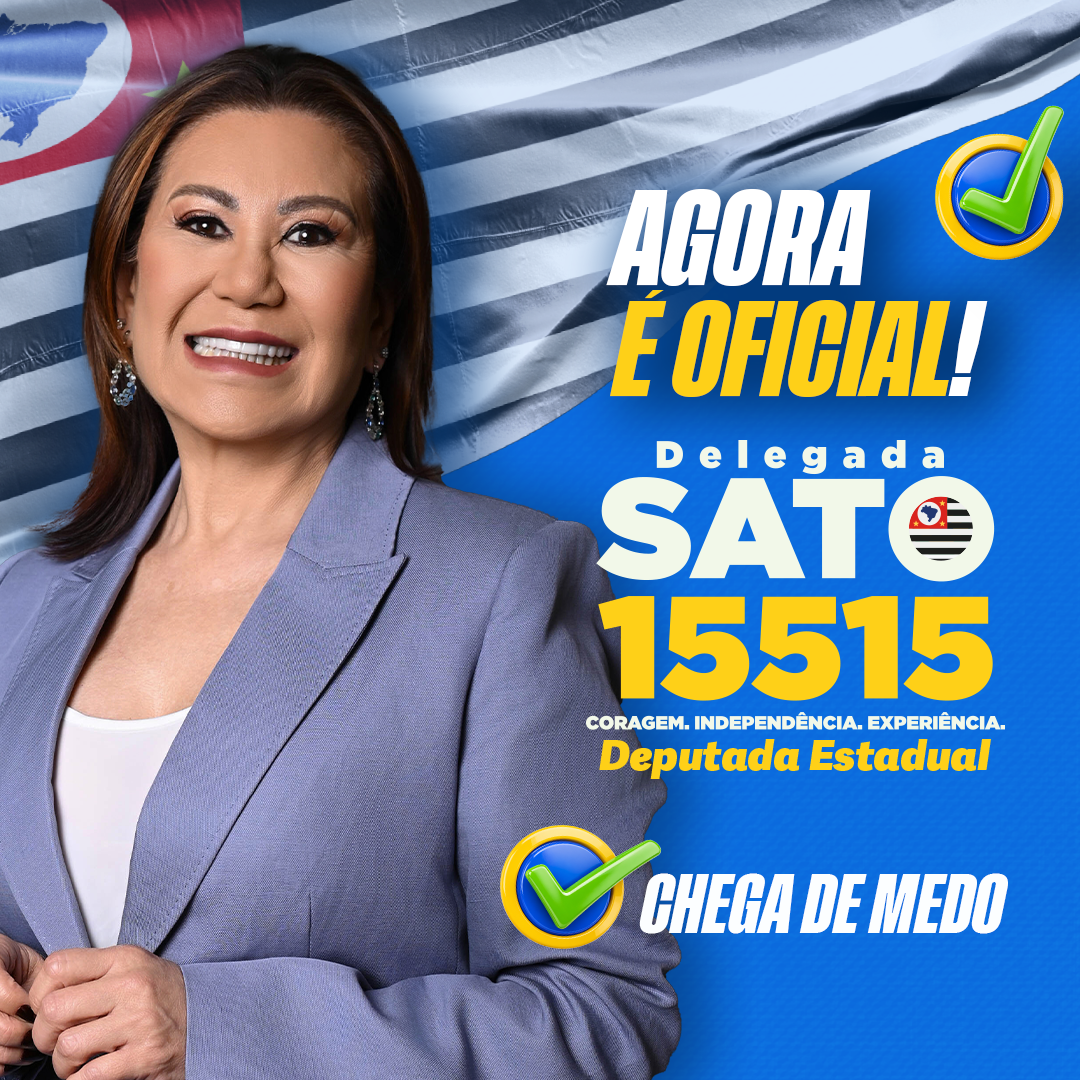 Delegada Sato, Deputada Estadual, número 15515
